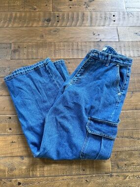 women’s ’the frankie shop’ designer baggy/cargo jeans, size large